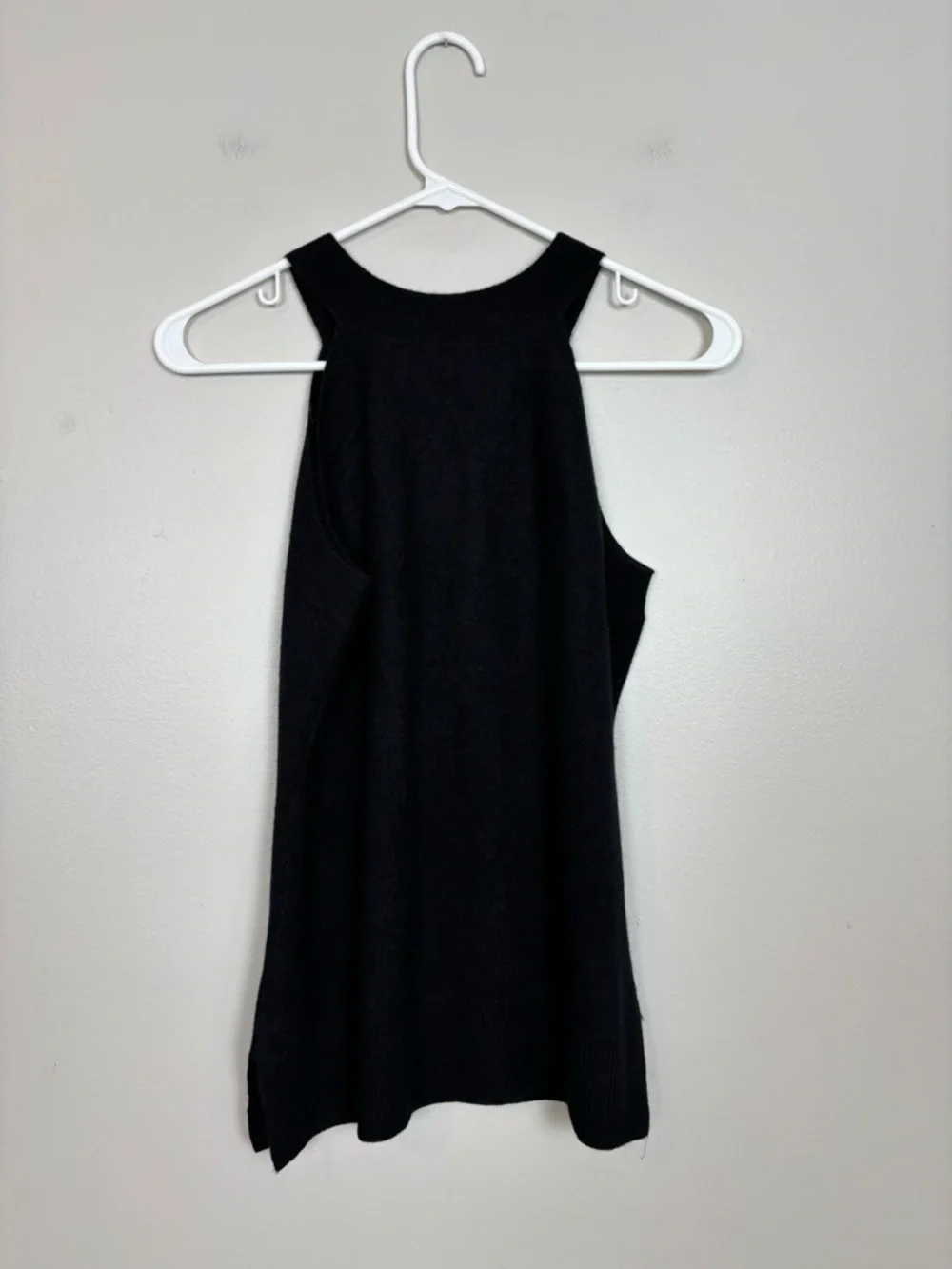 Charter Club Top Womens XS Black Sleeveless Luxury Cashmere Pullover Sweater
